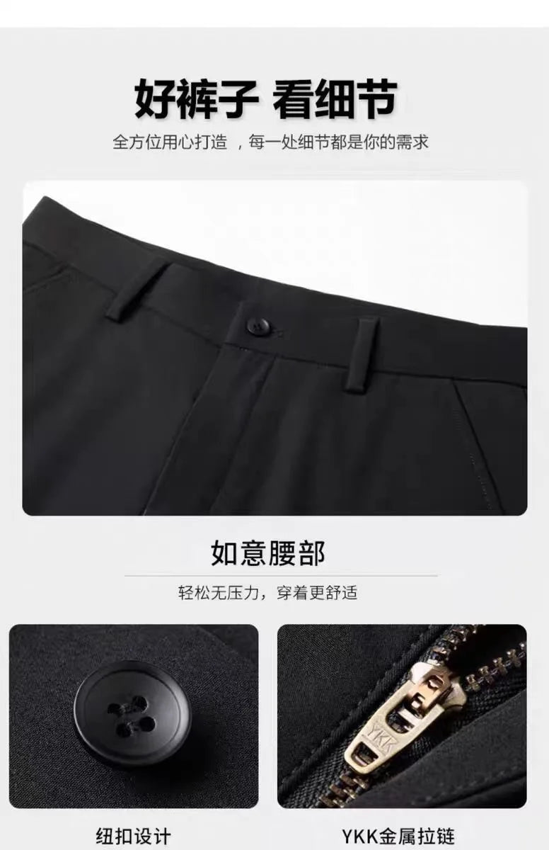 Men's Winter 90% Goose Down Pants with Knee Protection Graphene Thermal Casual Down Trousers Man pantalones hombre PT-599.