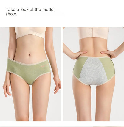 Menstrual Period Panties Women Cotton Plus Size Leakproof Period Underpants Breathable Female Waterproof Menstruation Breifs.
