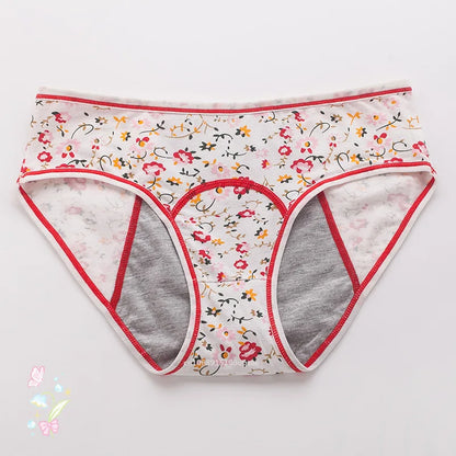 Women's Briefs Physiological GirlsPants Leak-proof Menstrual Underwear Cotton Ladies Breathable Cute Under Panties Underwear.