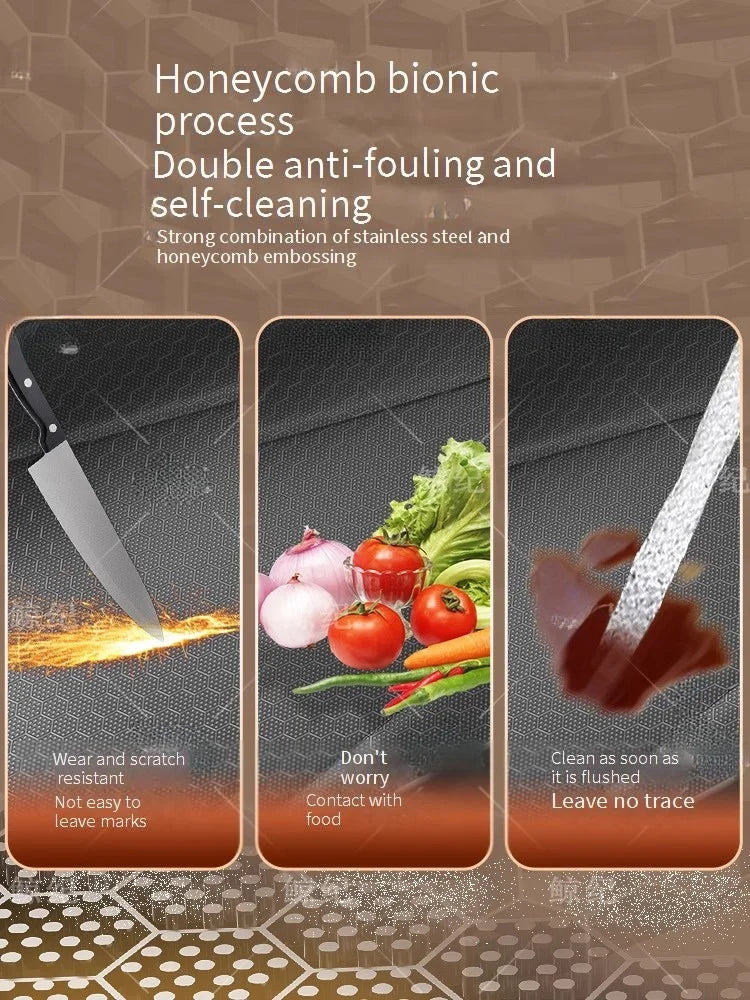 Edelstahl-Wasserfall-Küchenspüle, Digitalanzeige, Wasserhahn-Set, geprägt, extra groß, Einzelschlitz, mehrere Spülmaschinen