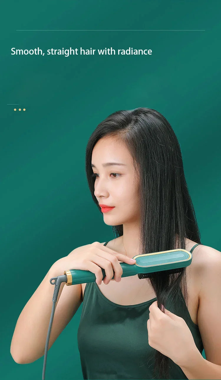 Thermostatic hair straightener Comb 5 temperature settings Straightening brush Quick heat professional hair straightening brush