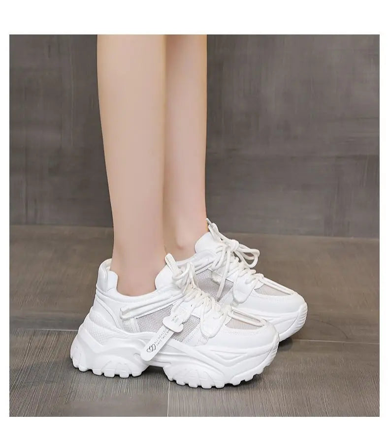 Women's Shoes Casual Shoes Spring Sneakers Platform Woman-shoes Tennis Female Fashion Thick Sole 2024 Roses Trainers Increased I.