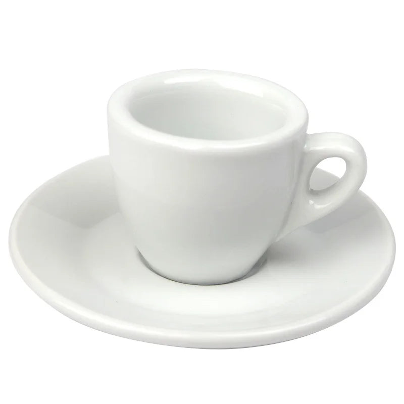 Nuova Point Classic Esp Espresso Cup And Saucer Set Professional Competitive Level Thicken Bone China Coffee Mugs And Plate Set.
