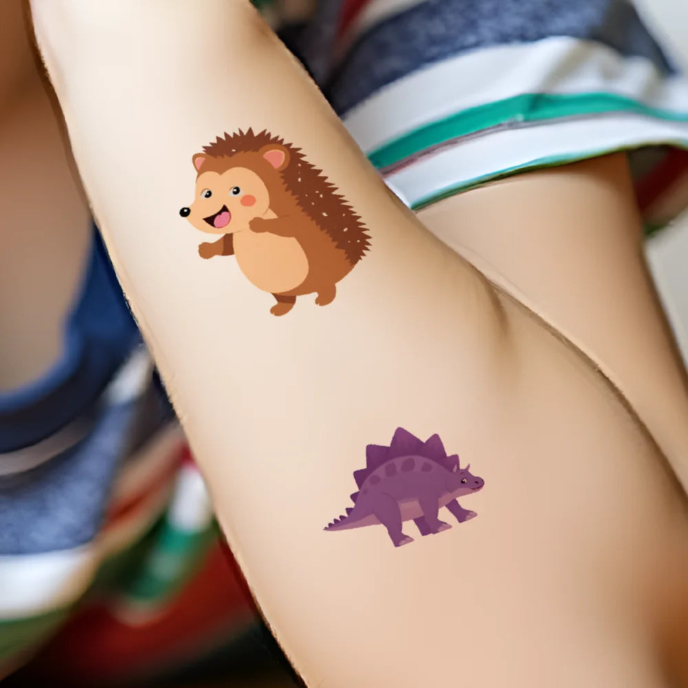 54 stücke Temporäre Tattoo Fictional Tier Darstellungen Cartoon Cartoon Tiere Wildlife Icons Temporäre Tattoo Aufkleber Für Arme.