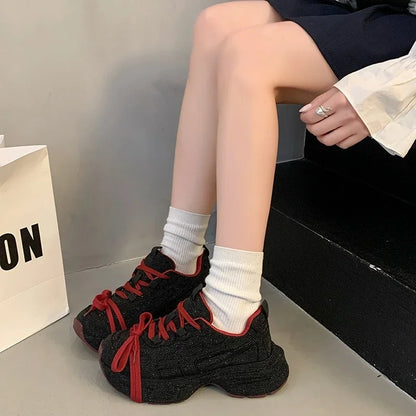 Top Quality Sneakers Women Skate Shoes Rhinestone Women Loafers Platform Fashion Shiny Women's Casual Shoes Crystal Sneaker