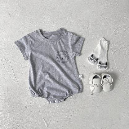 0-2Y Sommer Baby Body Niedlichen Cartoon Gedruckt Einteiliges für Kleinkinder Mädchen und Jungen Baby Kleidung Kleinkind Kurzarm Overall