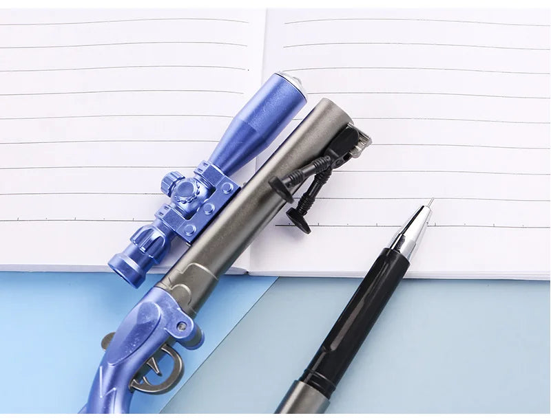 Kreative Simulation 98K Scharfschützengewehr Neutralstift mit Licht 0,38 mm schwarze Geltinte Student Schule Schreibwaren PUBG Lichter Stifte Geschenk.