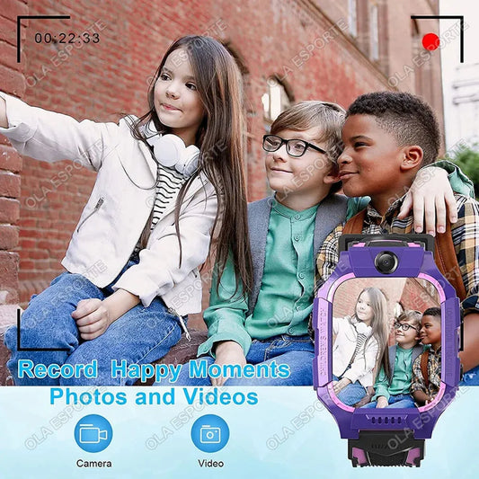 New Kids Smartwatch GPS Location Tracker SOS 2G Sim Call Child Smart Watch Camera IP67 Waterproof Watch Gift For IOS Android New.