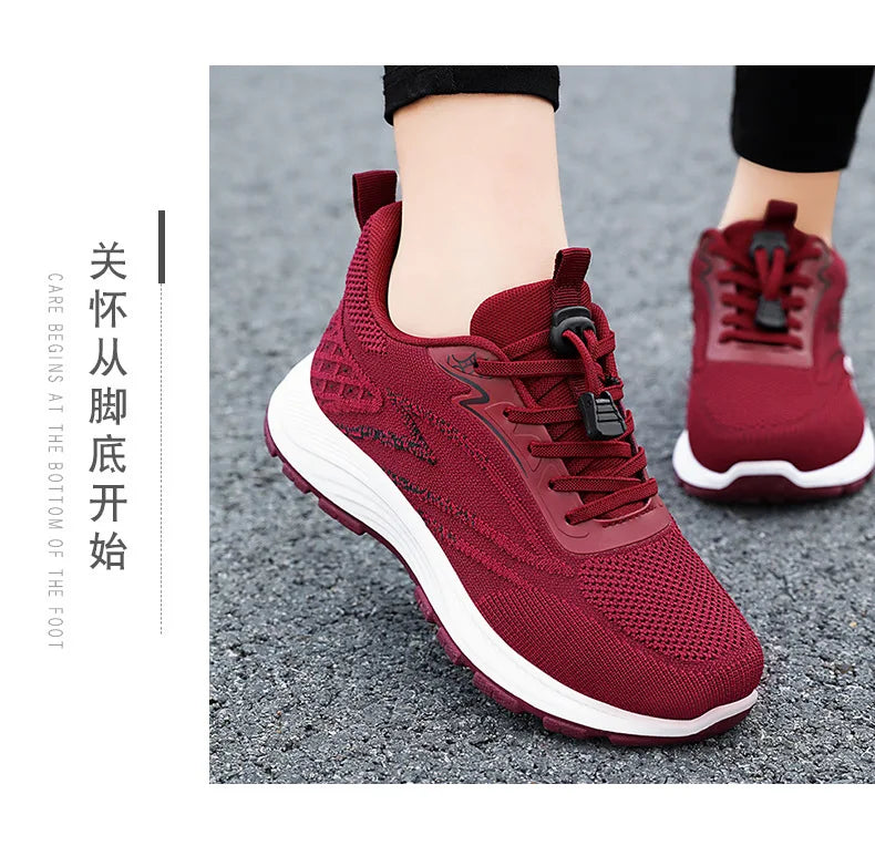 2025 Spring Women's Casual Sports Shoes Breathable and Comfortable Outdoor High Quality Single Shoes Trendy Women's Shoes