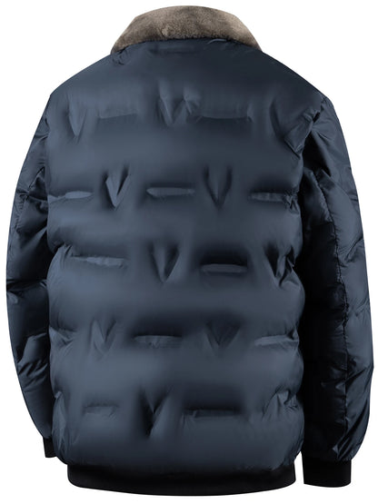 Winter warm jacket, casual business outdoor sports cotton jacket, lapel zipper, real pocket, men's jacket, jacket shirt.