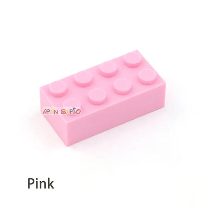 300pcs 2x4 Dot DIY Building Blocks Thick Figures Bricks Educational Creative Size Compatible With 3001 Plastic Toys for Children