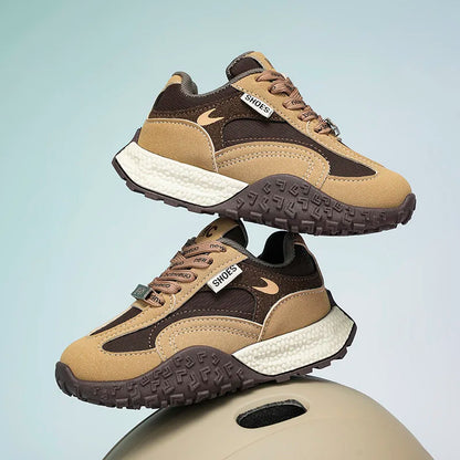 Girls Trendy Athletic Sneakers Durable Suede Comfortable Fit NonSlip Rubber Outsole Kids Causal Shoes Non-slip Boys Sports Shoes.