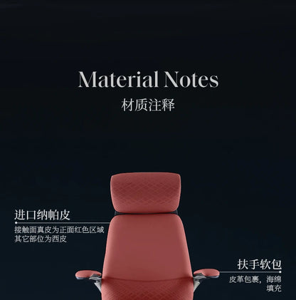 Studie Drehbarer Bürostuhl Liege Moderner Lazy Ergonomischer Thron Leder Bürostuhl Nordic Computer Mobilya Salonmöbel