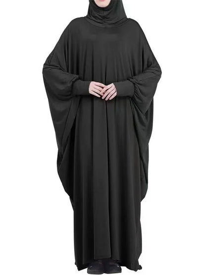 2025 New Ramadan Eid Hooded Muslim Abaya Women One Piece Amira Prayer Garment Hijab Dress Turkey Kaftan Robe Maxi Gown Clothing.
