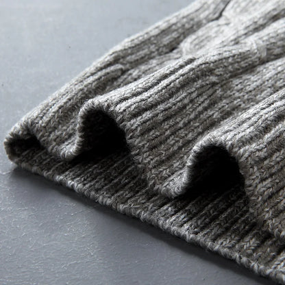 Twist Sweater Men's Turtleneck Pullovers High Neck Loose Winter Korean  Fashion Trendy Thick Warm White Sweater knitted.