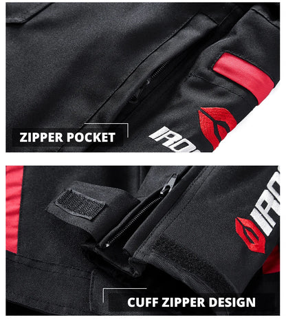 Motorcycle Jacket Waterproof Motorcross Jacket Pants Moto Jacket Windproof Riding Motorbike Clothes With Protective Gear M-3XL