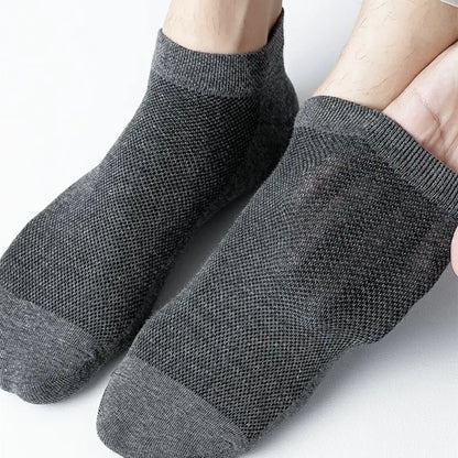 10 Pairs Men's Breathable Mesh Summer Short Socks, Sports Versatile Cotton Socks at Discount Price Sports and Casual Wear.