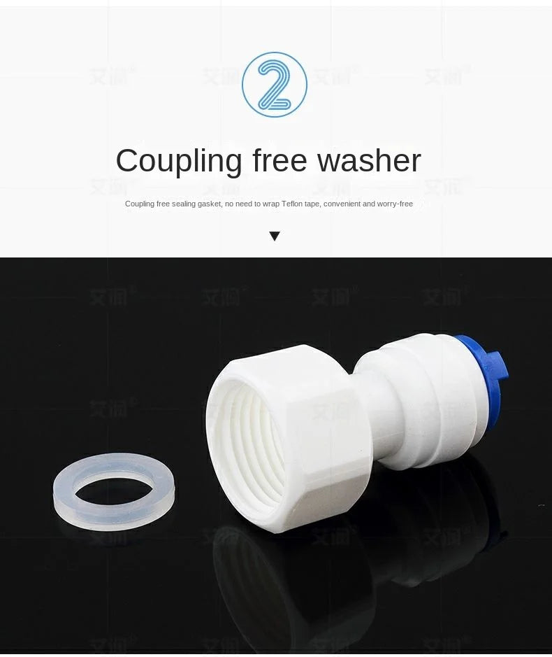Fit for 1/4" 3/8" OD Tube Straight  Equal Reducer Connector Fitting Aquarium Reverse Osmosis RO Water Dispenser