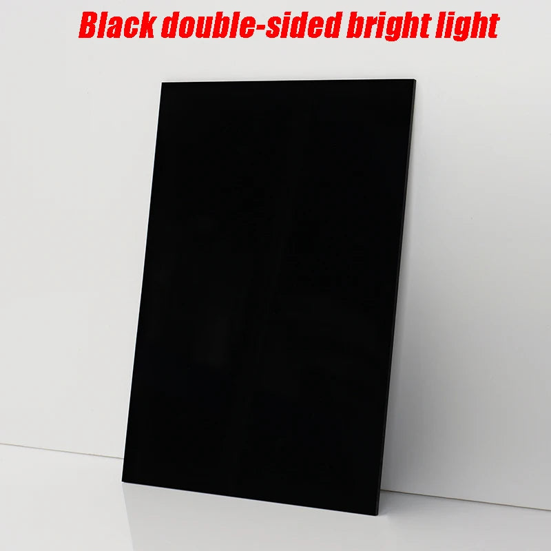 2mm 3mm 4mm 5mm Thick Acrylic Board Glossy Semi Transparent Black Organic Plastic Board Organic Glass Polymethyl Methacrylate