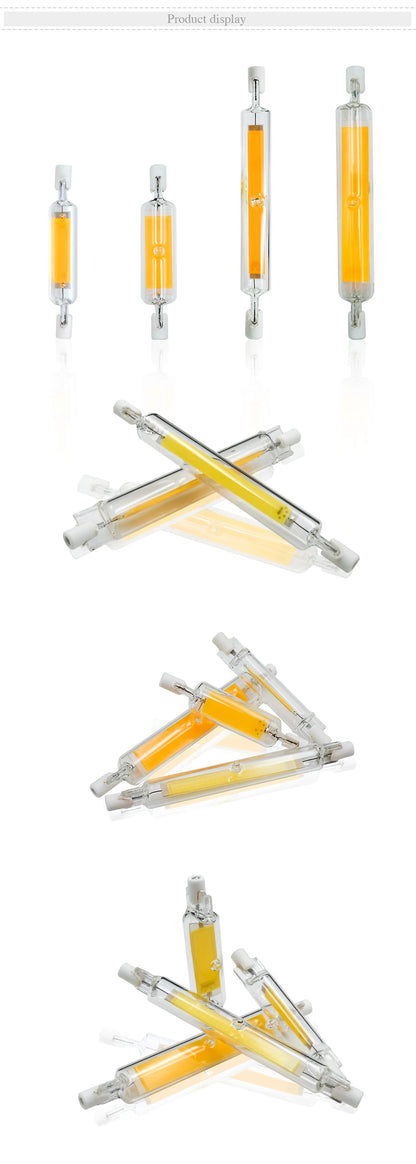 Superhelle LED R7s COB-Glasröhre 5 W 10 W 20 W 78 mm 118 mm J78 J118 Maisglühbirne AC 220 V 110 V Heim-Halogenlampe ersetzen.