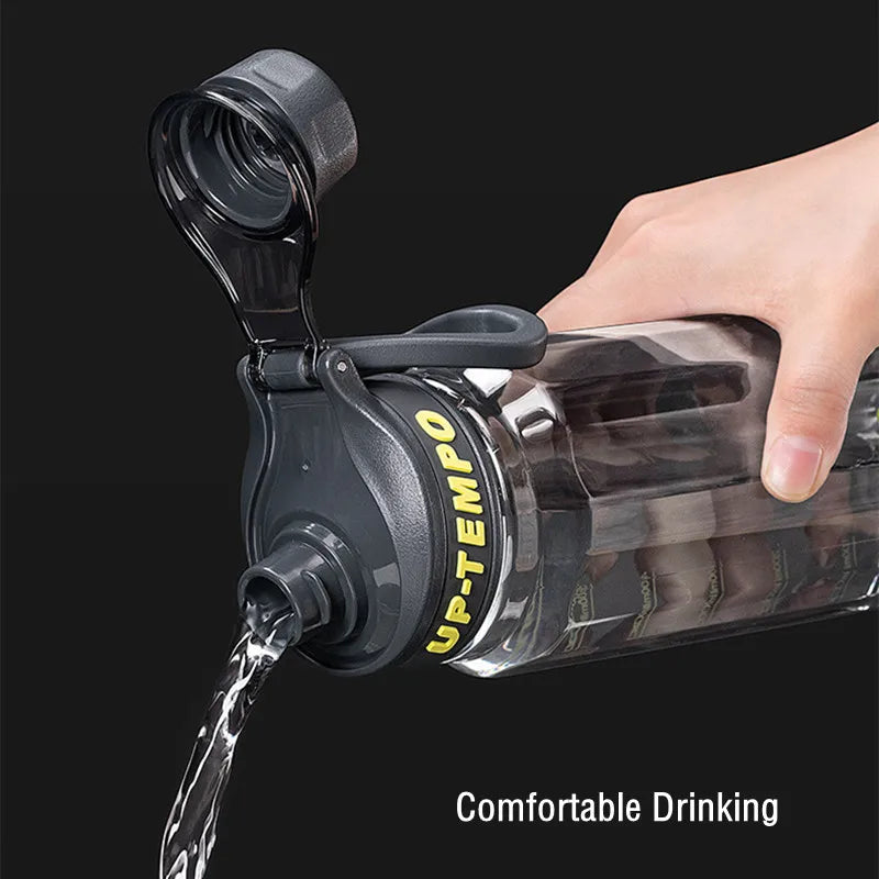 860ML High Quality Tritan Material Water Bottle With Filter Portable Durable Gym Fitness Outdoor Sport Drinking Bottle.