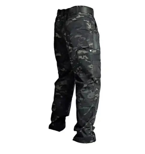 Wear Resistant Work Pant Man Multi-pocket Straight Cargo Trousers Outdoor Jogging Tactical Pants Spring Autumn Casual Trousers.