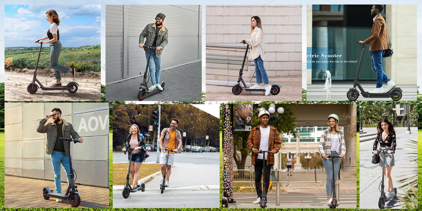 AOVOPRO AP07 Electric Scooter 600W Instantaneous Maximum Power 31KM/H 36V10.5Ah 35KM with Turn Signal Shock Absorption EScooter.