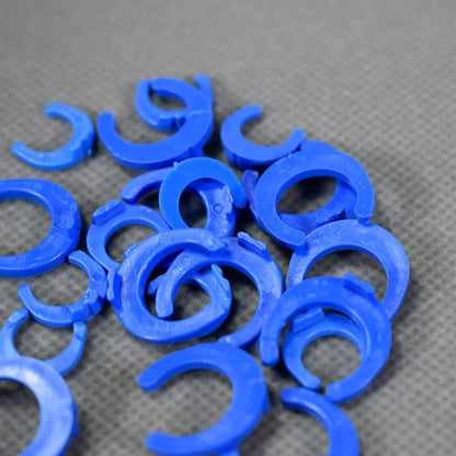 Blue C-Clamp 1/4" 3/8"OD Hose For Water Purifier Quick Connect Fitting Connector Aquarium RO Water Filter Reverse Osmosis System