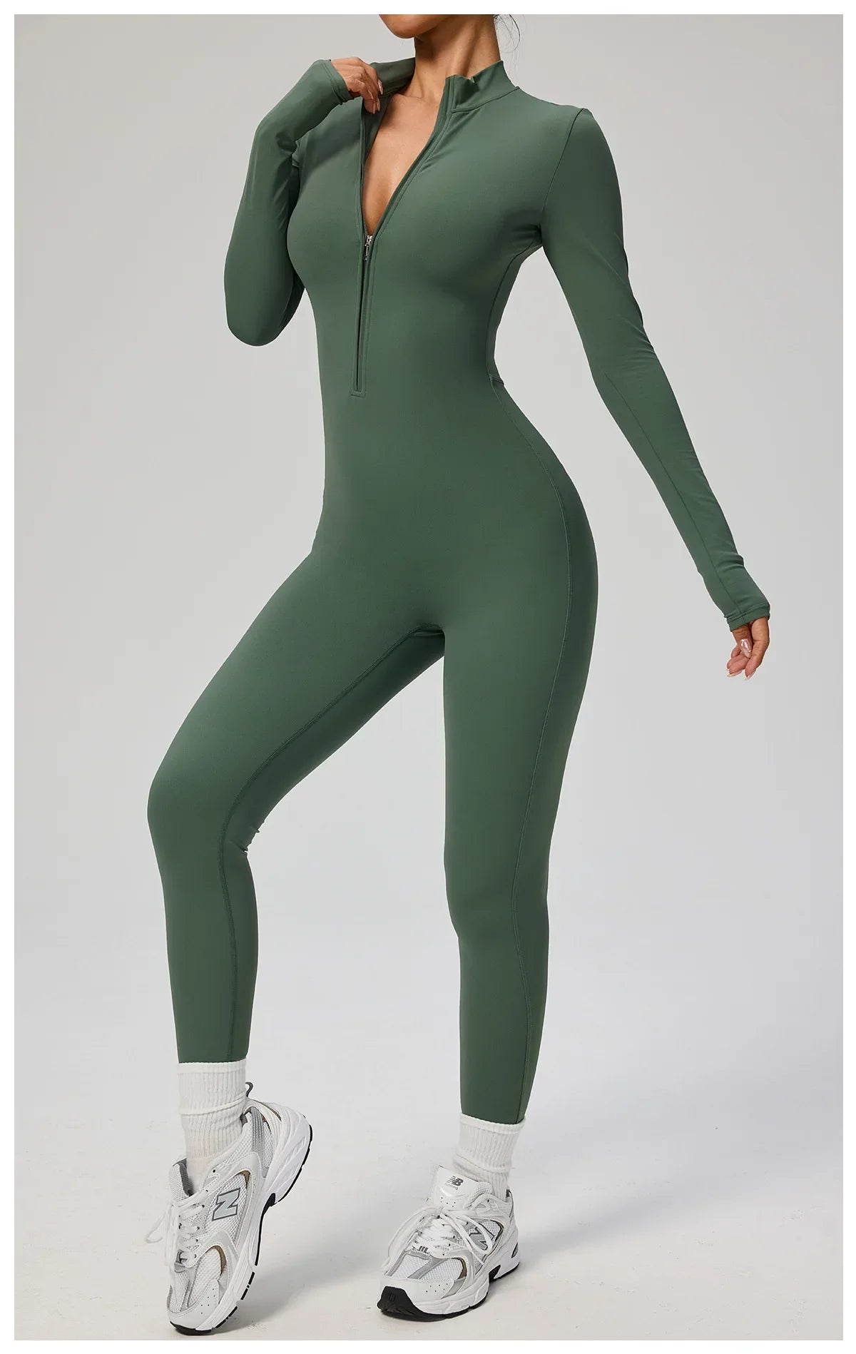 Tianyi High-Intensity Fitness Long-Sleeve Yoga Bodysuit Sensation Tight-Fitting Sportswear for Women Made in China