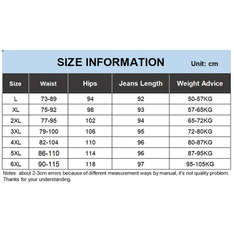 Plus Size Women Jeans 6XL Loose High Waisted Stretched 5XL Plus Size Female Denim Trousers Blue Girl Long Classic Straight Pants.