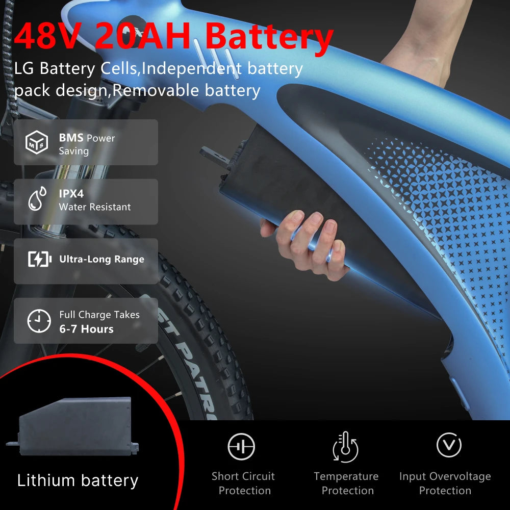 HUANCI Q5 electric bike 2000W electric bikes 27.5 Inch Electric bicycle  48V 20AH  electric e bike Mountain adults ebike fatbike.