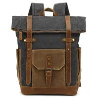 Vintage Crazy Horse Echtes Leder Rucksack Männer Leder Bagpack Klettern Rucksack männlichen Große Wandern Rucksack M814.