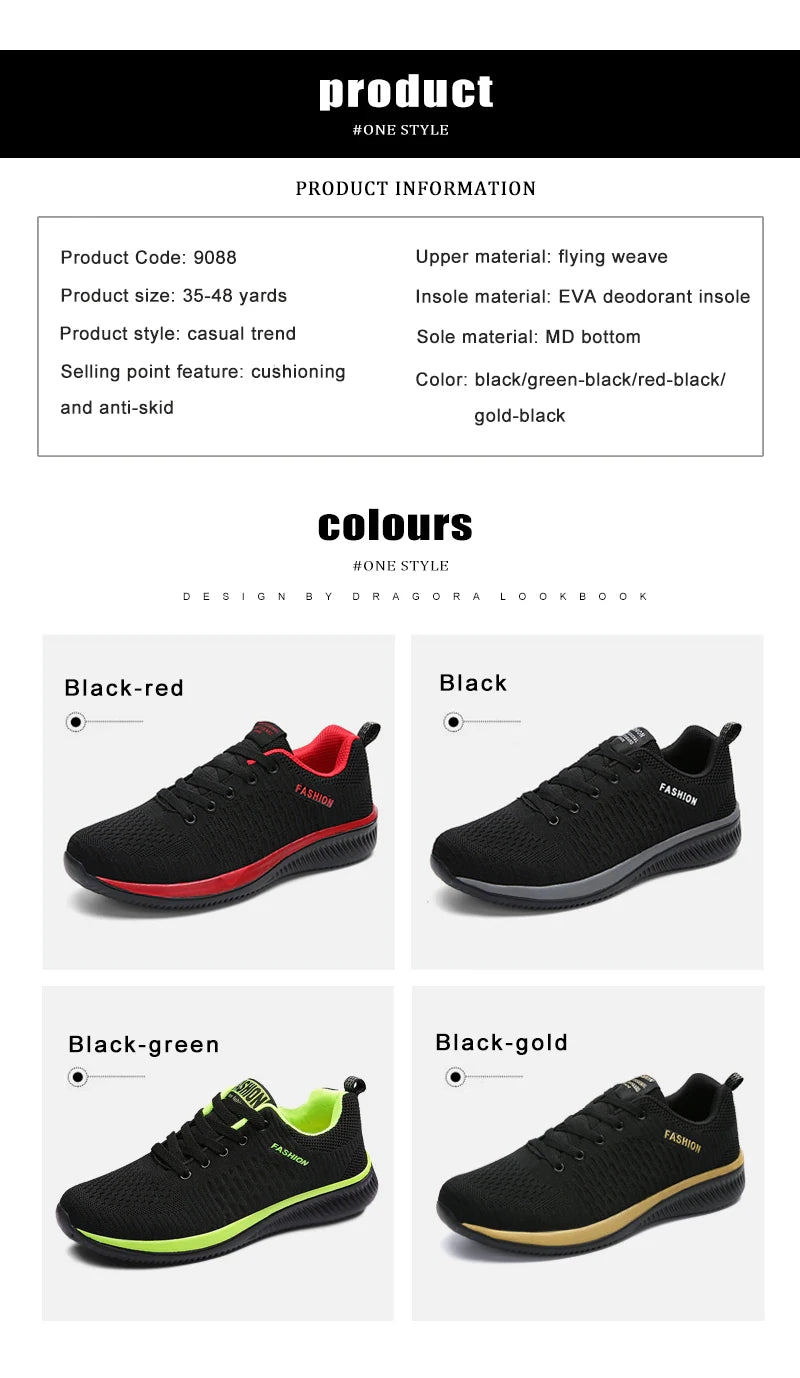 Men Women Knit Sneakers Breathable Athletic Running Walking Gym Shoes.