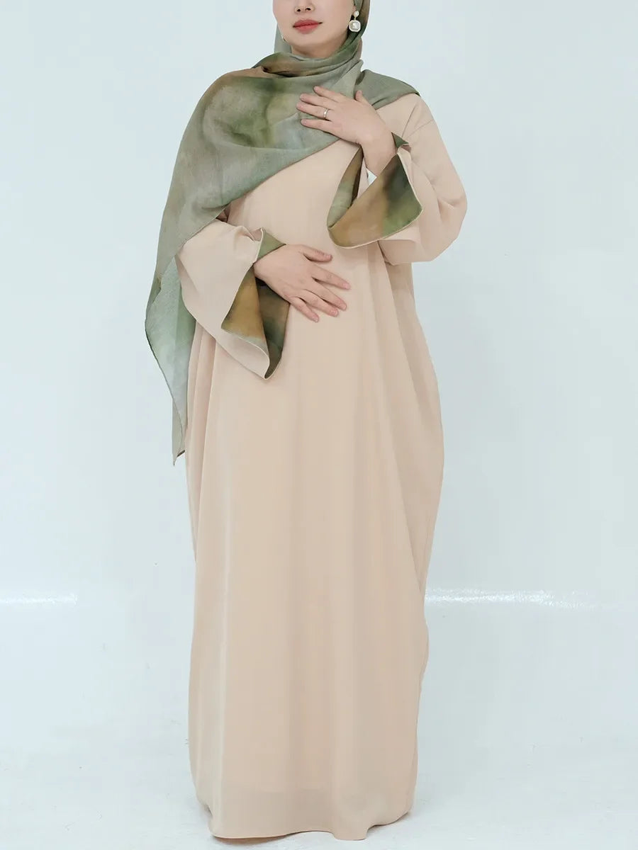Muslim Türkiye Dubai Abayas For Women Loose Long Dress Kfatan Modest Ramadan Robe Femme Islamic Clothing Holiday Maxi Dresses.