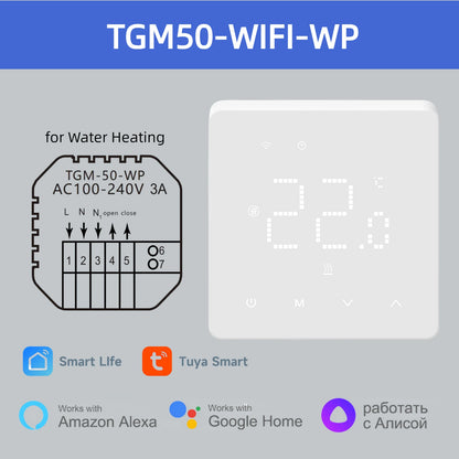 Beok Tuya Wifi Room Thermostat Underfloor Heating System Thermoregulator for Gas Boiler Electric Heating with Alexa Google Home