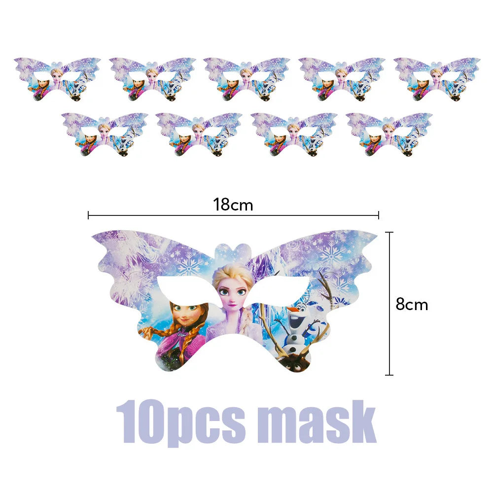 Disney gefroren Geburtstag Dekorationen Mädchen Papier Geschirr Teller Servietten Tassen Schnee königin Geburtstag Deko Hintergrund Luftballons Lieferungen