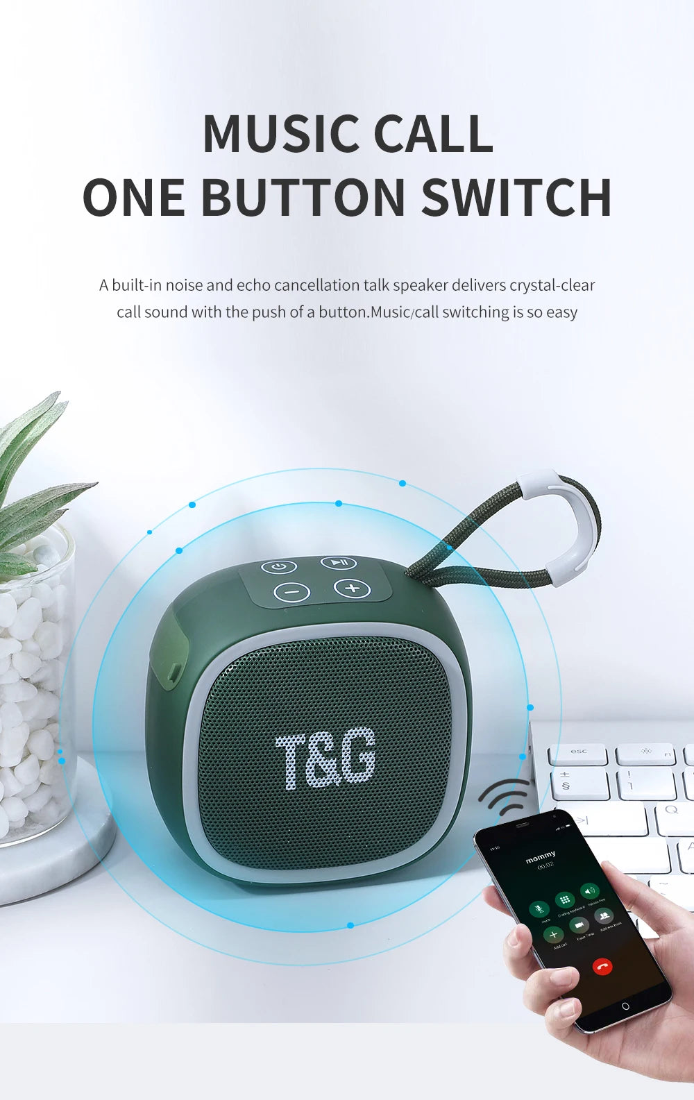 Bluetooth Speaker TG659 Mini Portable Wireless Powerful Speakers TWS BT 5.3 Sound Box HIFI Loudspeaker Supports TF Card Radio.