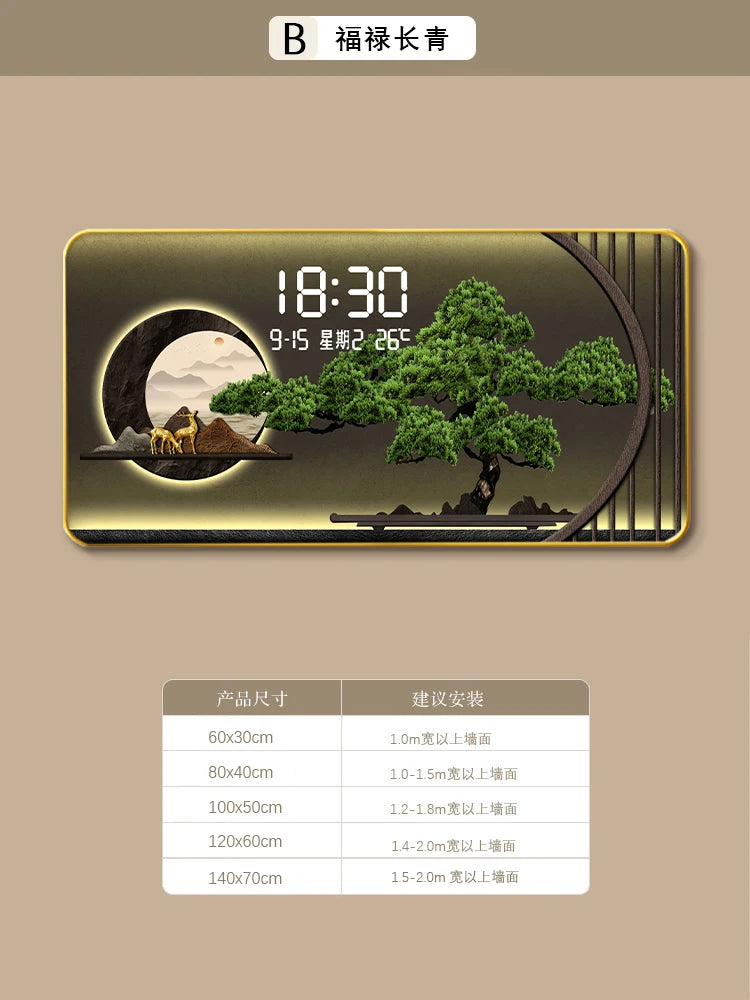 Temperatur Wohnzimmer Wanduhr Büro Horizontal Moderne Digitale Wanduhr Küche Design Horloge Murale Hause Dekoration