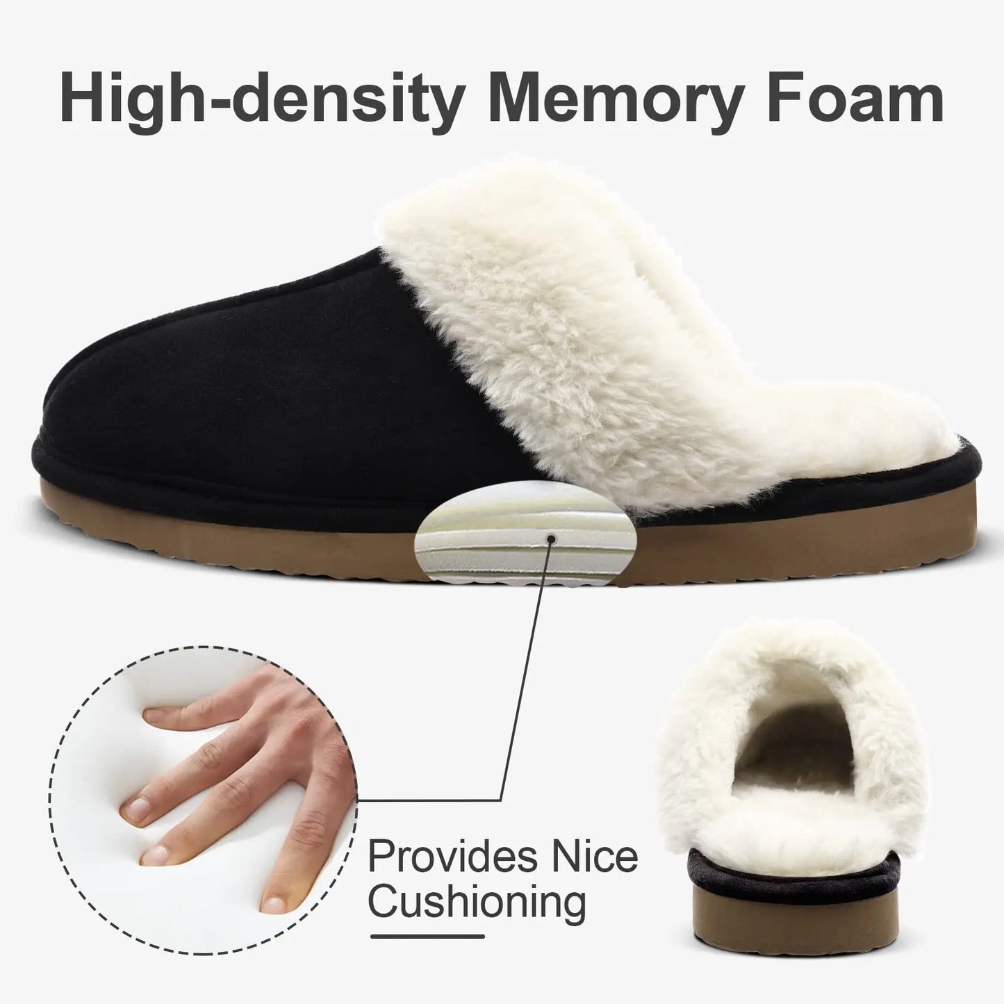 New Winter Fuzzy Women Slippers Indoor Soft House Shoes Fashion Brand Fluffy Suede Women Shoes Outdoor Antiskid Flat Slippers.
