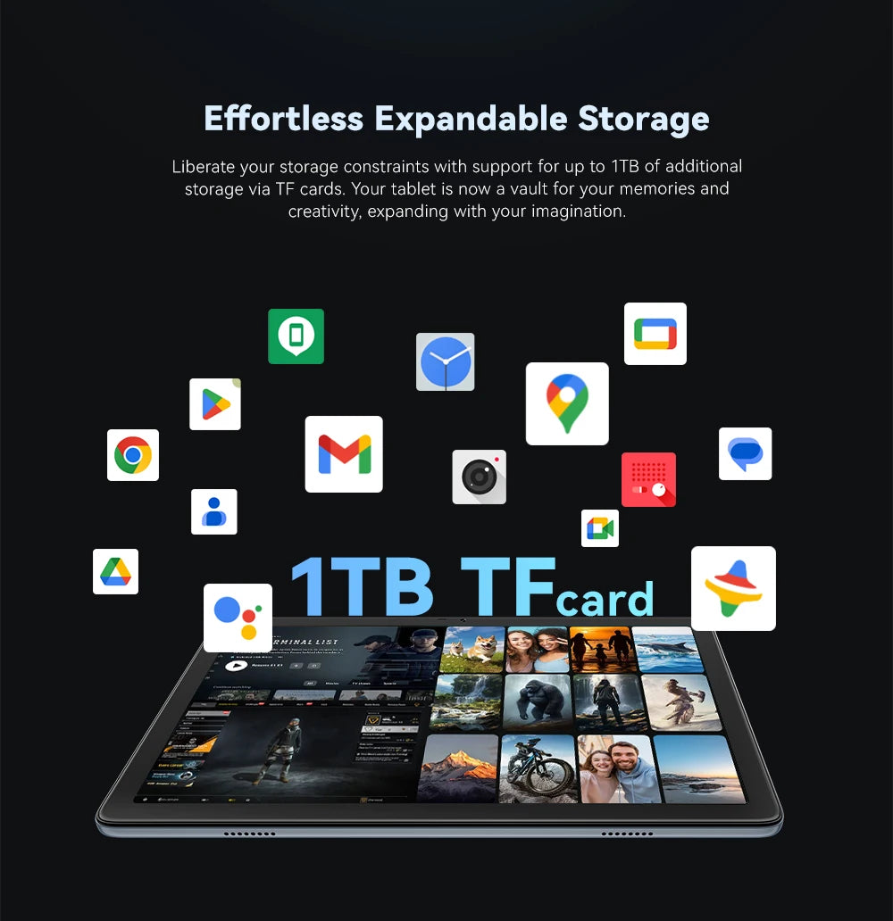 Cubot TAB 60, 2024 New Android Tablet, Octa-Core, 8GB RAM (4GB+4GB), 128GB ROM, 10.1-Inch HD+ Screen, 6000mAh, OTG, WiFi 6.