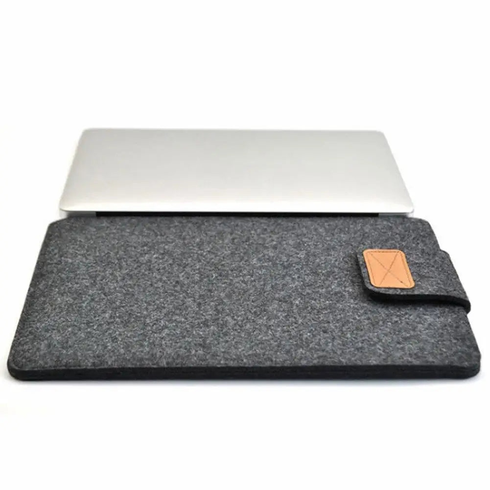 Felt Sleeve Slim Tablet Case Cover Bag for MacBooks Air Pro 11 13 15 Inch Solid Color Tablet Storage Bag.