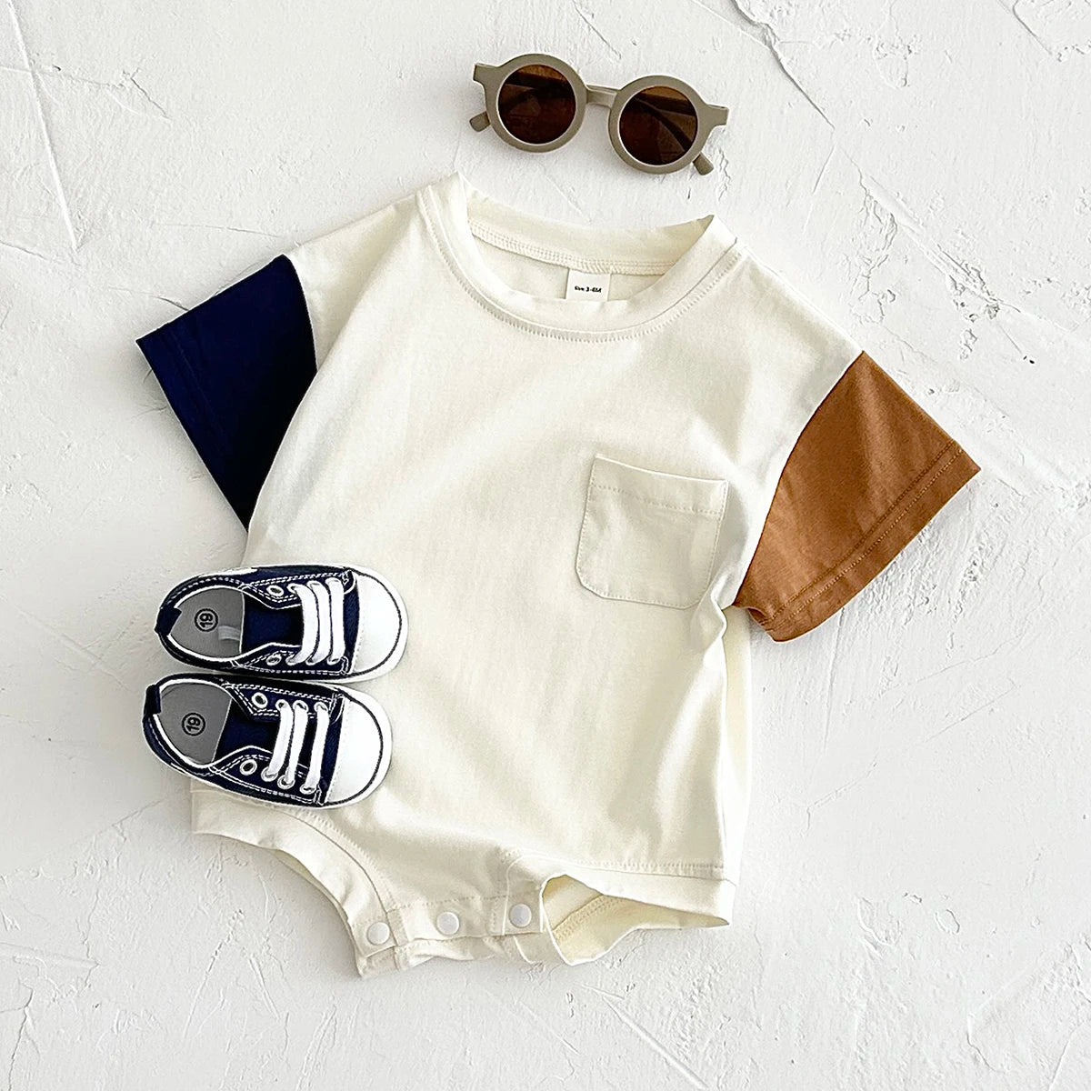 Sommer Baby kleidung Stram pler kurz ärmel ige Dreieck Bodysuit Baumwolle Kinder kleidung Neugeborene Jungen Mädchen Tasche Overall 0-18m.