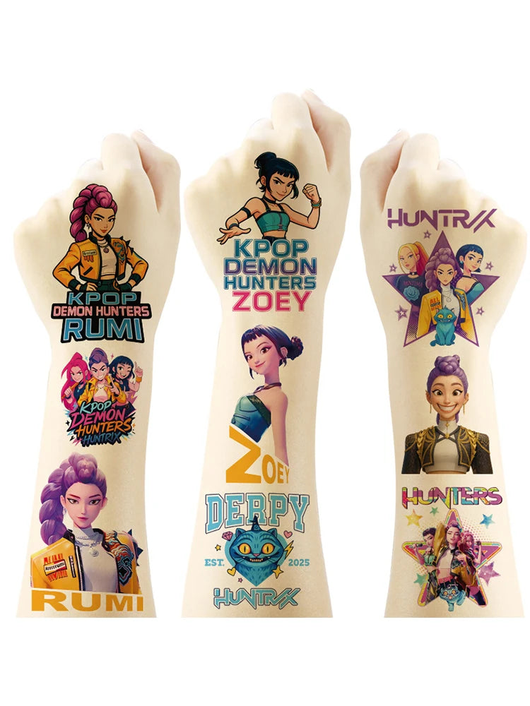 1 Set Kpop Dämonenjäger Thema Ballon Mädchen Alles Gute zum Geburtstag Party Dekoration Kinder Baby Dusche Geschenke Lieferungen