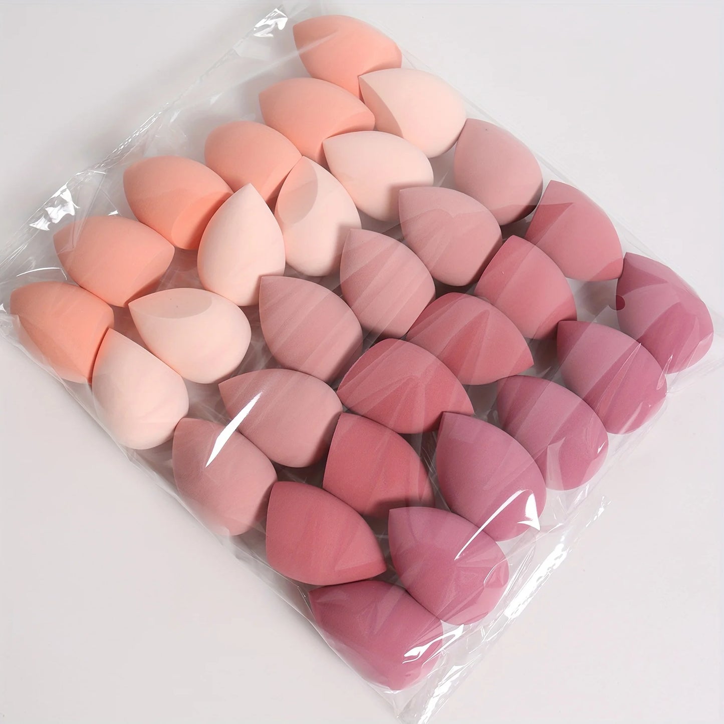 7piece/18piece makeup sponge set, suitable for liquid BB cream powder application, makeup egg dry wet dual-use powder puff.