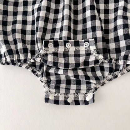Frühling Herbst Ins Neugeborenen Plaid Langarm Body Lose Junge Baby Onesie Casual Kind Mädchen Baumwolle Strampler Kleinkind Kleidung.