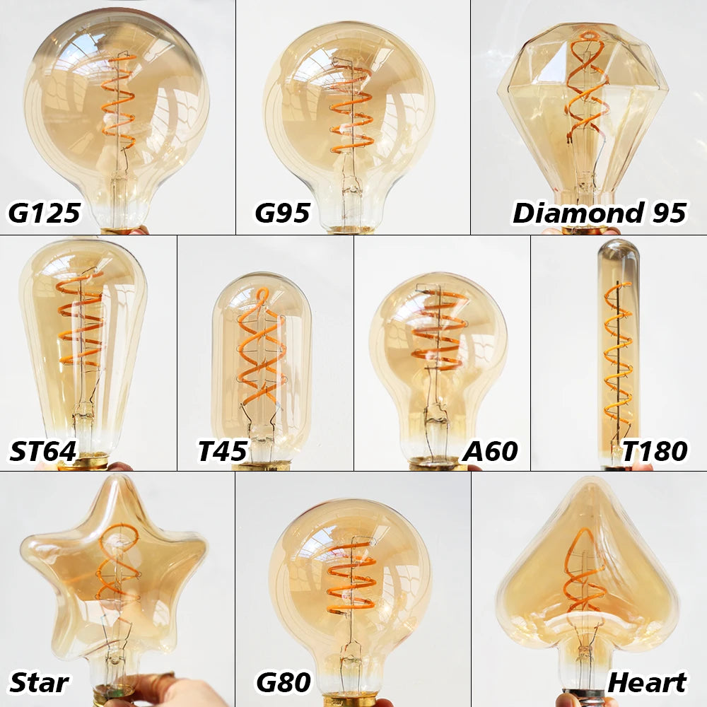 Vintage LED Edison Glühbirnen Lichter E27 AC 220V Retro Loft LED Lampe Schlafzimmer Esszimmer Für Home Dekoration innen Beleuchtung.