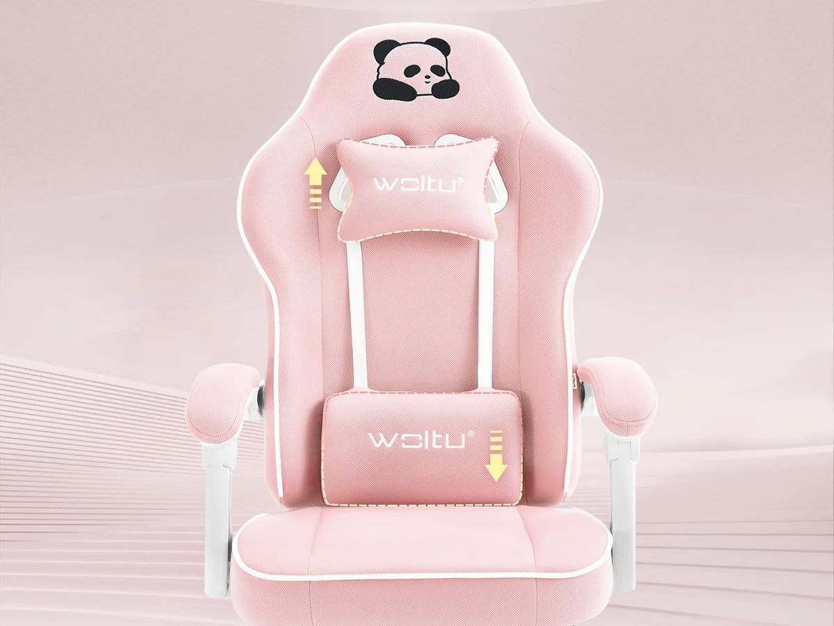 WOLTU Ergonomischer Gaming-Stuhl, Bürostuhl mit hoher Rückenlehne, Drehsessel mit Fußstütze und höhenverstellbarem Computerstuhl für die Lendenwirbelsäule