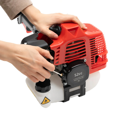 2,3 PS 52 CC Gas Power Walk Behind Sweeper, handgehaltene Schneekehrmaschine für Einfahrt, Rasen, Kunstrasen