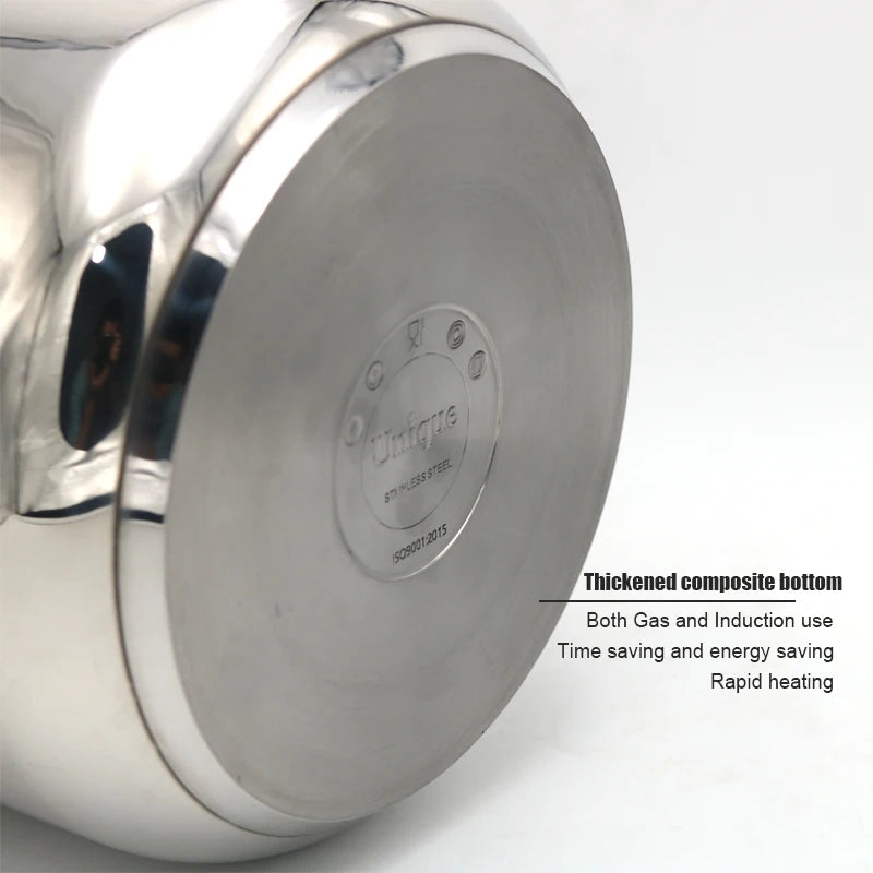 AIWILL 2L/6L/8L 3Gear Pressure Cooker 304 Stainless Steel Multifunctional Pressure-Limited Explosion-proof Quickly Cooking.