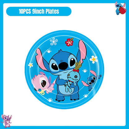 Disney Lilo und Stitch Geburtstag Party Dekoration Geschirr Tasse Teller Tischdecke Luftballons Thema Party liefert Banner Hintergrund.